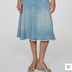 Denim A-Line Skirt